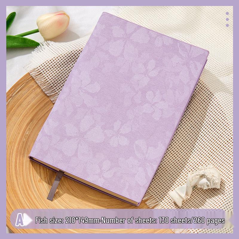 Patterned PU Leather A5 Notebook: High-Value Office Journal