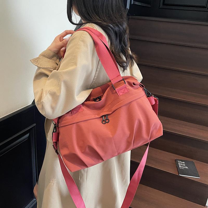 Large-capacity Casual Canvas Travel Bag for Men and Women, New Short-distance Business Trip Duffel Bag, Shoulder Crossbody Swimming Training Bag