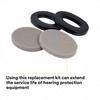 3M PELTOR Earmuff Hygiene Replacement Kit HYX1 for X1 Series Ear Cushions and Foam Inserts Sealing Rings