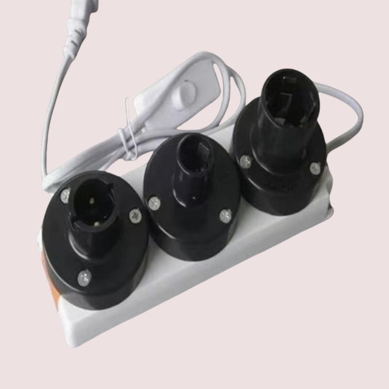 Retro Wall Light Switch E27+E14+B22 Quick Plug In Test Lamp Holder for Home and Commercial Use 10A 220V
