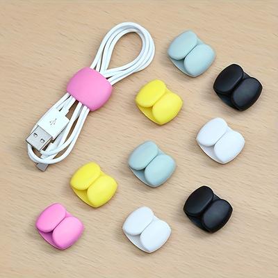 10pcs Multi-Functional Cable Organizer Clips, Suitable for Charging Cords and Earphone Wires , Anti-Tangle Storage Solution