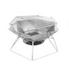 Miss Yizi Portable Stainless Steel BBQ Grill Wood Stove
