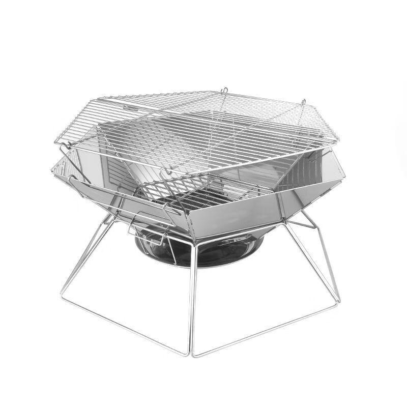 Miss Yizi Portable Stainless Steel BBQ Grill Wood Stove