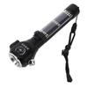 Solar Power Working Lamp Outdoor Defensive Strong Light Multifunction Emergency Flashlight with Safety Hammer