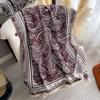 High-End Black Cashew Flower Scarf Women'S Imitation Cashmere Warm Scarf Shawl On Both Sides