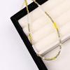2025 Trendy Milk Orange Beaded Necklace: Women's Gold-Plated Pearl & Copper Layered Clavicle Chain