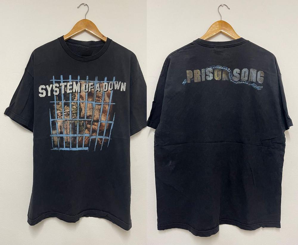 

System Of A Down SOAD Prison Song Shirt Men Women Cotton Tee All Size BO475 Unisex T-Shirt XXXXL