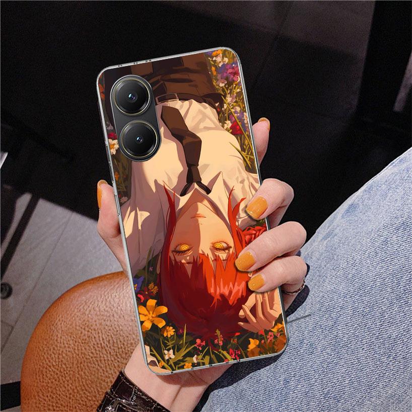 

C-Chainsaw Mans Makima Phone Case For Xiaomi Poco X7 X6 X5 Pro F7 Ultra Redmi 15C 15 13C 13 12C 12 10 10A 10C 9 9A 9C 9T Cover P Xiaomi Poco X7 Pro