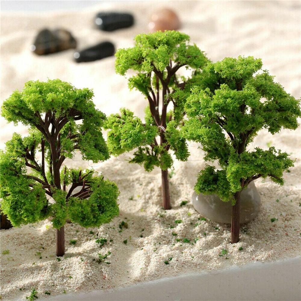 Architectural Model Tree Scenery Layout Plastic Accessories 10PC Garden