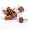 7pcs Rosewood Leather Burnisher Kit Pointed Tip Leather Slicker Tool