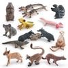 Realistic Plastic Forest Animal Model Collection Featuring Cute Static Mice Frogs Crocodiles Koalas And Skunks