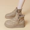 Winter Waterproof Anti-Slip Warm Cotton Shoes Northern China Style 2026 New Women's Fleece-Lined Thickened Snow Boots
