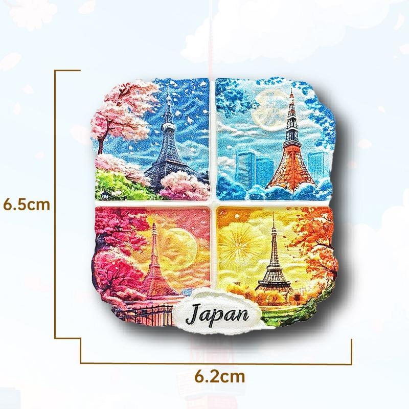 Japan Fridge Magnets Message Board Decorative Asia Travel Souvenir Tokyo Mount Fuji Refrigerator Sticker Home Decor Gifts