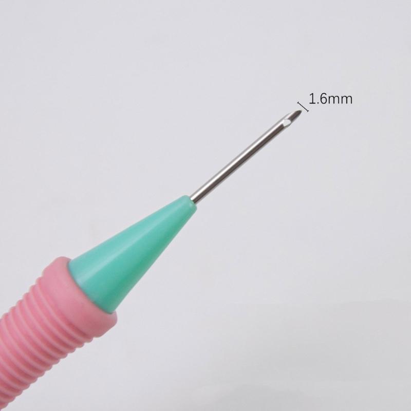 Beginner Punching Needle Embroidery Set Inlcudes 12 Color Yarn, Embroidery Cloth, Punching Needle Pen, Needle Threader
