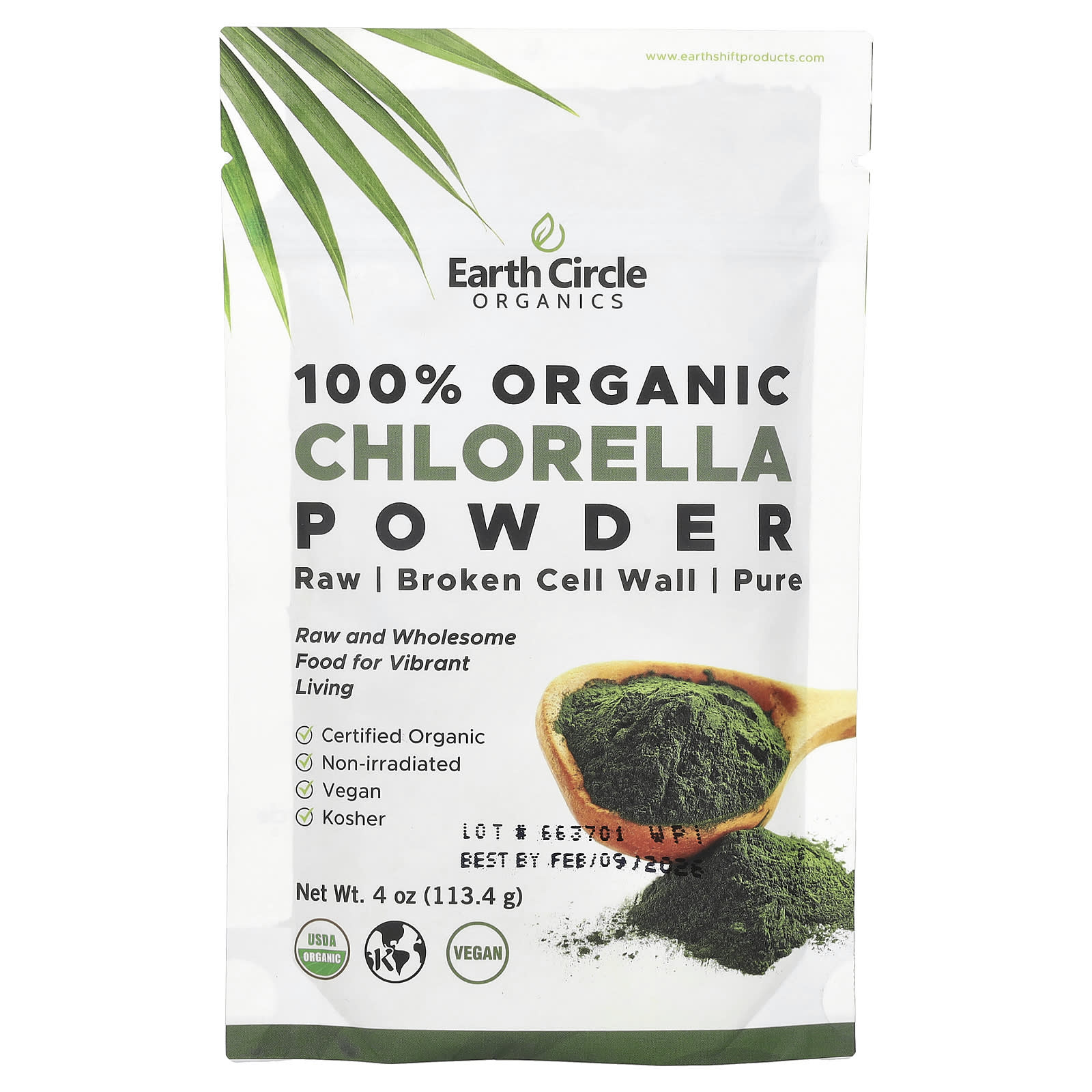 

Organic Chlorella Powder, 113.4G(4Oz)