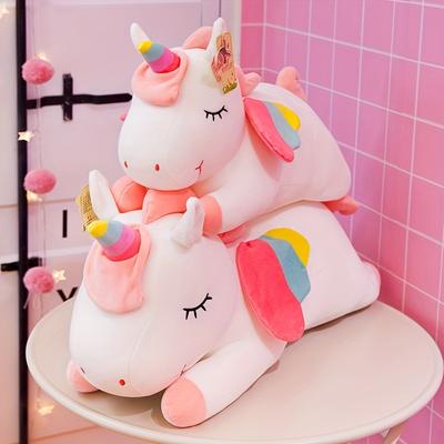 1 adet, gökkuşağı tek boynuzlu at peluş bebek(11.08"), Bebek Çocuk Uyku Yastığı Bebek, Doğum Günü Partisi Dekorasyonu