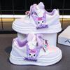2025 Spring/Autumn Breathable Cartoon Skate Shoes for Girls - Comfortable & Cute Casual Children's Sports Footwear
