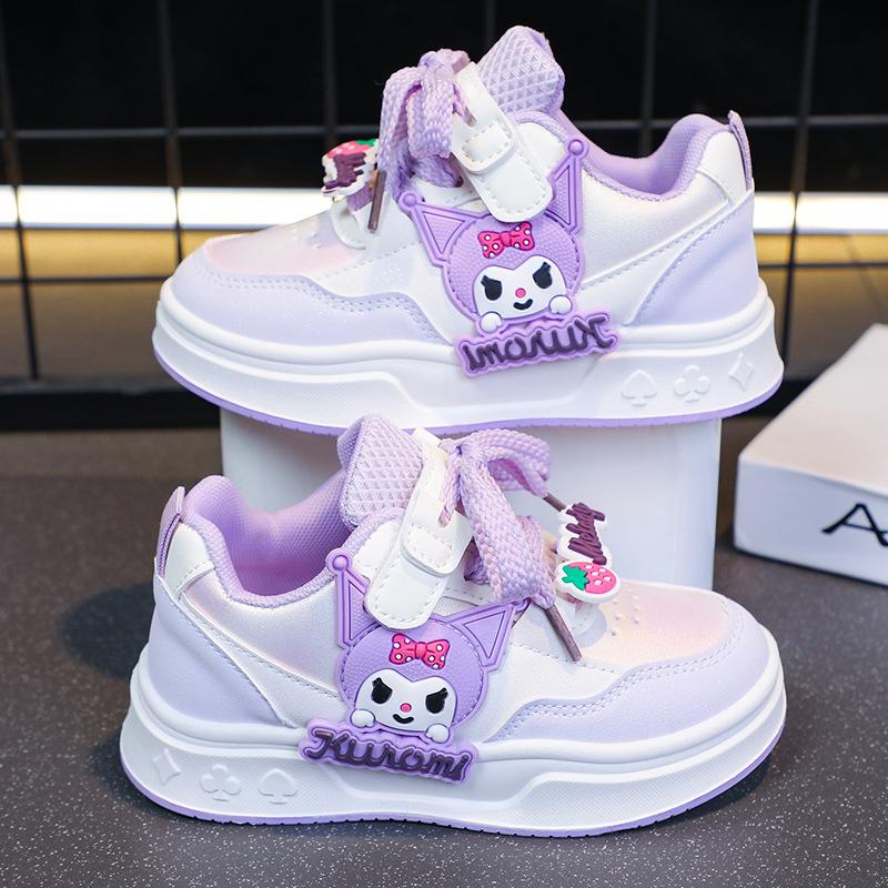 2025 Spring/Autumn Breathable Cartoon Skate Shoes for Girls - Comfortable & Cute Casual Children's Sports Footwear