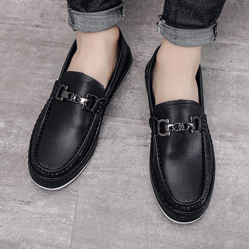 Little white shoes men's summer breathable casual shoes trendy versatile simple single shoes men's one-pedal board shoes breathable and comfortable