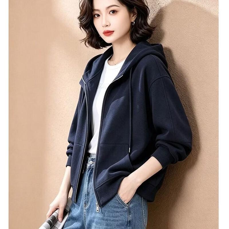 EST+II Casual Hooded Zip-Up Cardigan