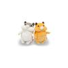 Shinada Global Mochi Series Orange Mini Hamster Plush Toy 7x5x14cm Animal MOHM-0088O