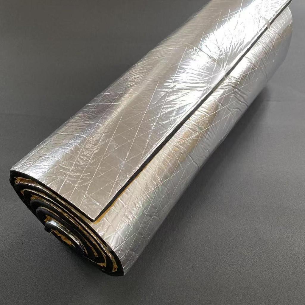 200cm x 50cm Aluminum Foil Car Audio Soundproof Insulation Pad - Self-Adhesive Heat Insulation Blanket