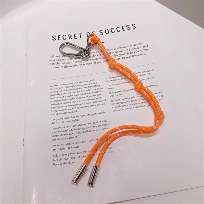 Pack of 4 Rope Key Rings Stylish Rope Keychain Fashionable Key Adornment Key Holder Key Clip Suitable for Daily Use