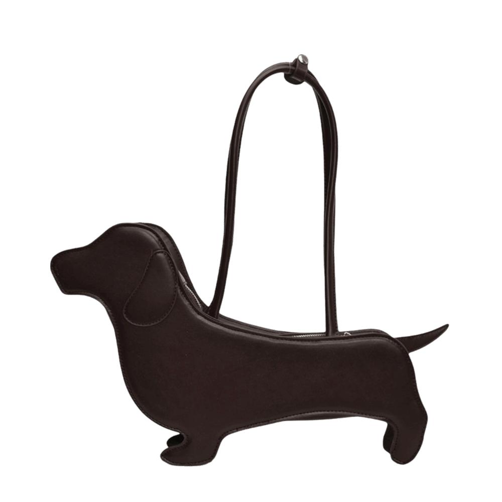 Three-dimensional Animals Shoulder Bag Sausage Dog Cartoon Handbag Fashion Dachshund Dog Bag  Girls