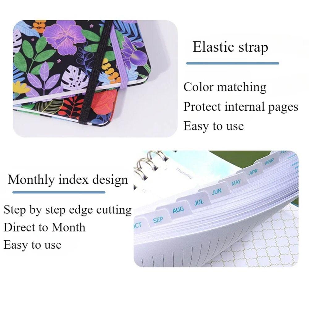 A5 Student Class Notebook 140 Pages 180° Lay-Flat Notebook 2025 Planner Notebooks  Stationery