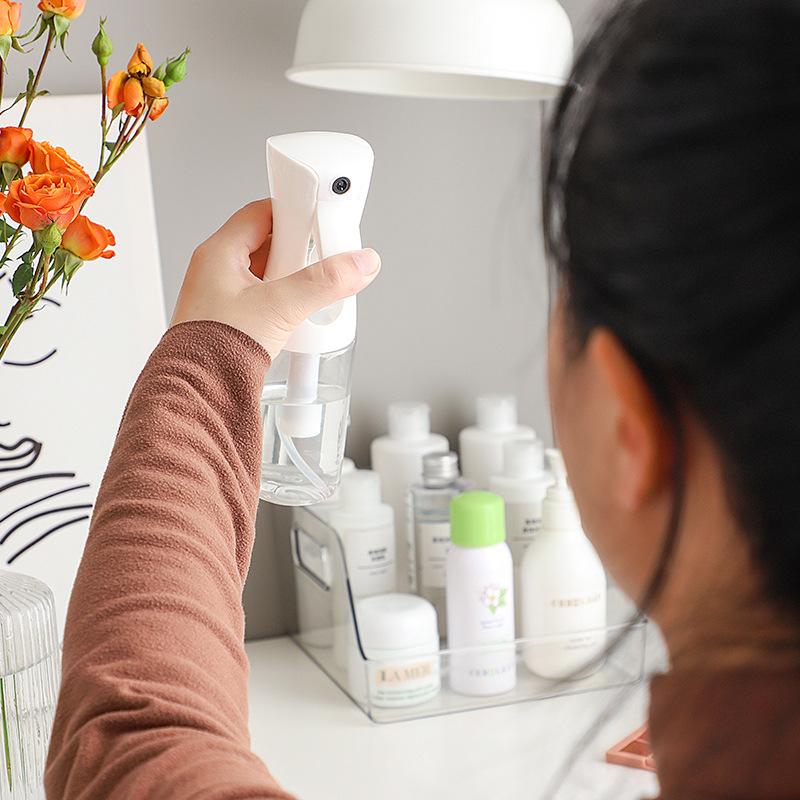 Spray Bottle Continuous High Pressure Alcohol Disinfection Makeup Water Dilution Fine Mist Small Spray Can Ultra-fine Atomization Spray Bottle Press