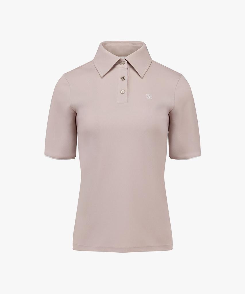 FAIRLIAR GOLF Logo Scarf Sleeve T-Shirt (Beige)