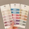 6Pcs  Practical Versatile Morandi Color Bb Hairpin Hair Side Clips For Women Girls Hair Accessories