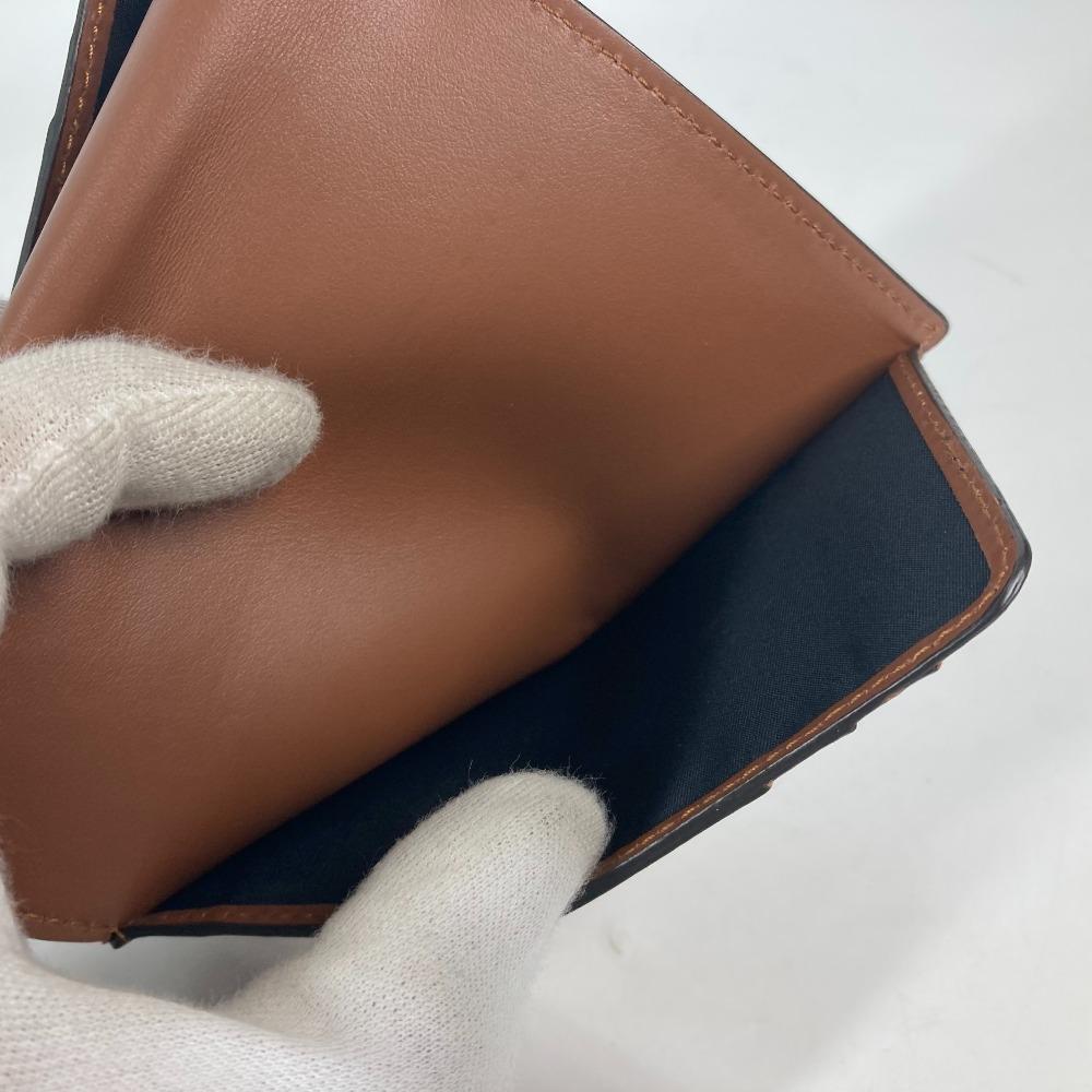 BURBERRY TB logo Passport cover passport case PVC/Leather Brown