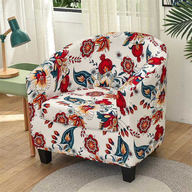 Split Style Armchair Cover Elastic Spandex Armchairs Covers Living Room Single Sofa Couch Slipcovers With Seat Cushion Covers