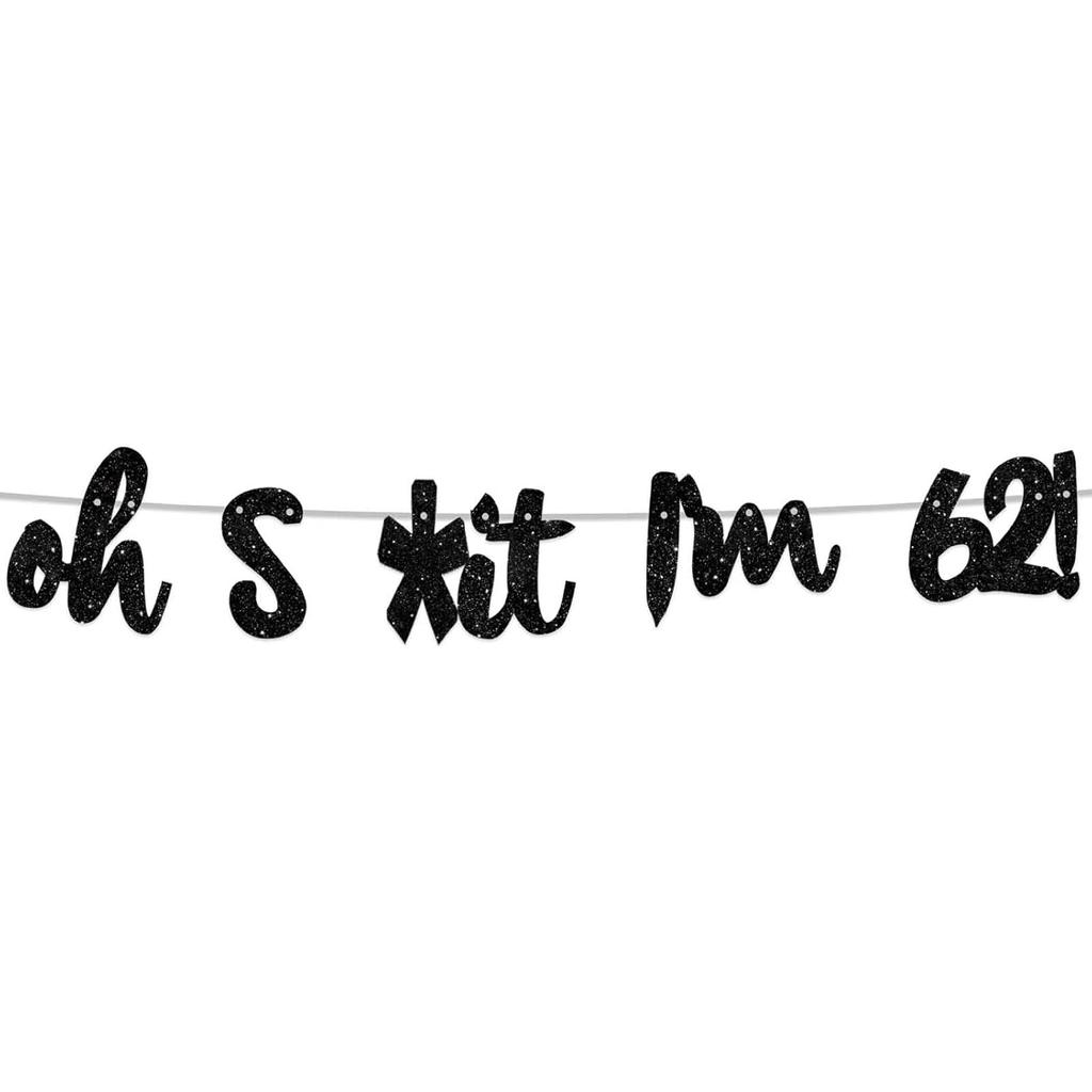 Oh I’m 30! Banner Backdrop Glitter Black Hallo Thirty Cheers to 30 Years Old Theme Decor for Man Woman Happy 30th Birthday Party Photo Studio Prop