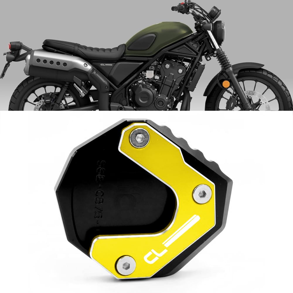 

For CL250 CL500 2023 Motorcycle Kickstand Support Plate Foot Stand Expansion Extension Pad CL 250 500 Accessories gold