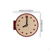 Corner Wall Clock Desktop Easy To Read Unique Mounted Craft Decor Ornament for