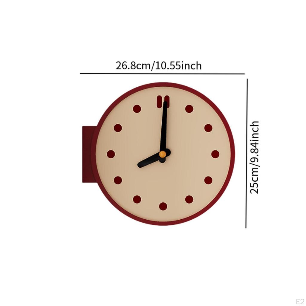 Corner Wall Clock Desktop Easy To Read Unique Mounted Craft Decor Ornament for
