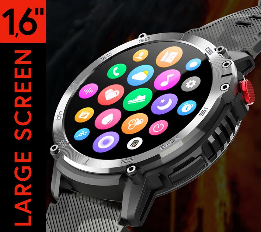 Smartwatch Rubicon Rncf08 Srebrny