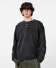 Dimiteulibeullaeg Four Seasons Essentials Henley Neck Long Sleeve T-Shirt_Pigment Charcoal