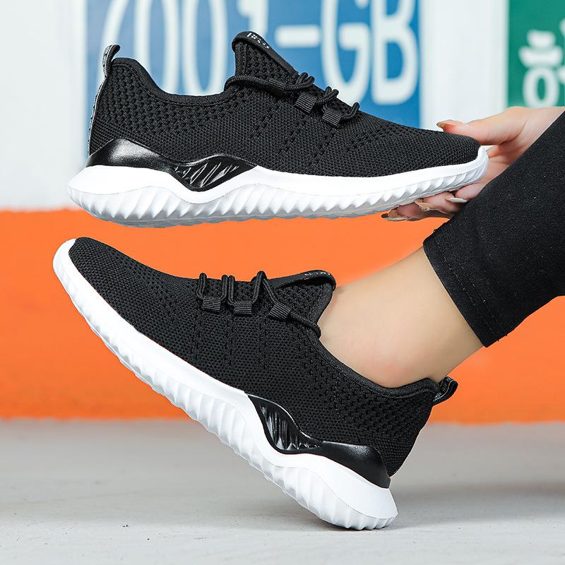2020 spring and autumn new women's shoes light sports Korean version running shoes mesh elastic casual shoes trendy shoes 2025 direct sales