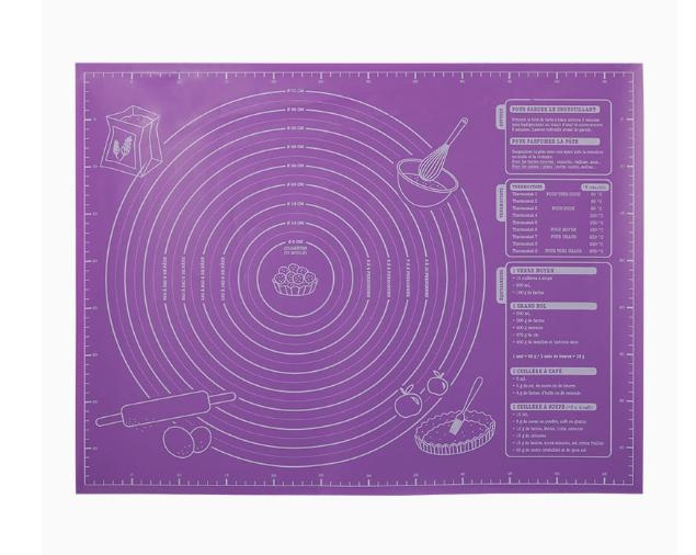 Non-Stick Silicone Pastry Mat with Measurement Marks Rolling Dough Mat for Baking and Cooking Surface Protector for Kitchen Use