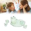 1:12   Tea Set Miniature Tea Cup Teapot Tray Decoration Kitchen Accessories