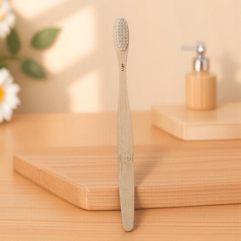 Bamboo Toothbrush Soft Bristle Antibacterial Oral Care Eco Friendly Wooden Toothbrush for Adults Colorful Design