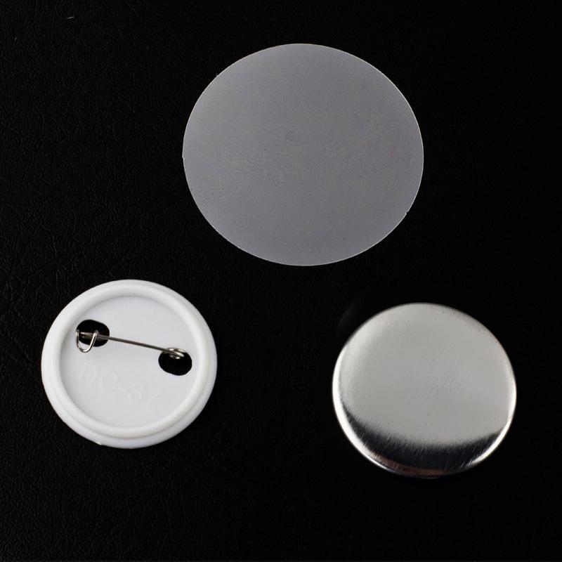 100 Pcs/Set Tinplate Badge 25mm 32mm 37mm 56mm Consumables Badge Consumables Badge Machine DIY Blank Materials Badge Accessories