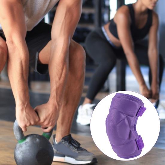 1 Pc Knee Pad for Men Women Anti-slip Collision Avoidance Knee Sleeve with Thick Sponge Exercise Protective Knee Pad for Football Volleyball