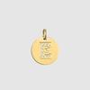 CARLIDANA Classique Minimaliste Alphabet 26 Breloques Lettres en Cristal Collier Pendentif Rond Lettre Acier Inoxydable Collier DIY