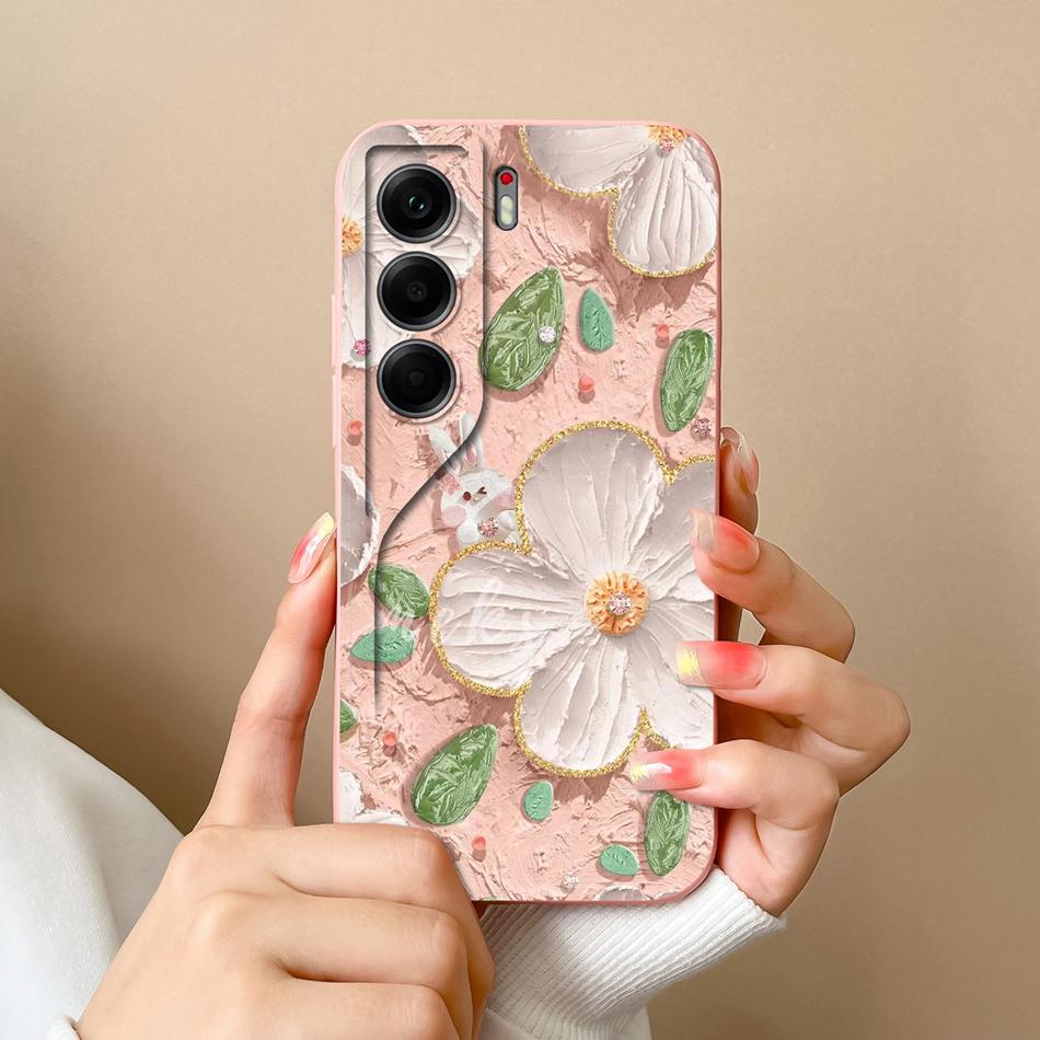 For Tecno Camon 40 Pro Phone Case Cute Animals Soft Back Cover Liquid Silicone Phone Shell For Camon40 Pro 4G 5G Anti Drop Funda