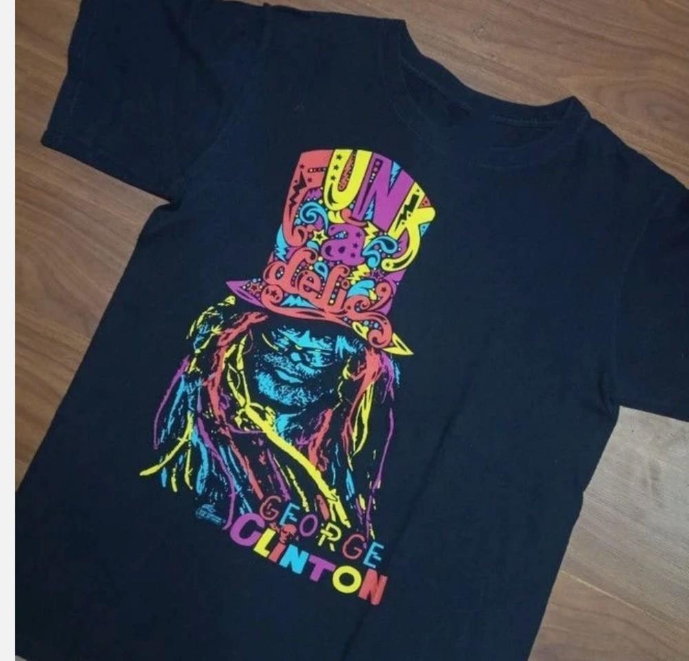 Новая футболка George Clinton Funkadelic Подарок для фанатов Унисекс Все размеры Унисекс футболка XL
