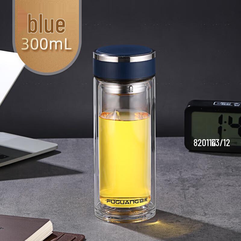 Fuguan Zhikang Double-Layer Glass Cup G2116-SH-300